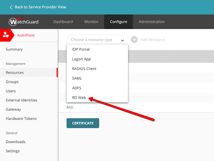 AuthPoint Agent for RD Web