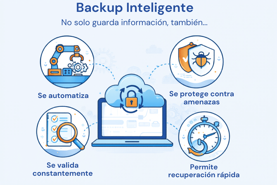 backup inteligente permite recuperación rápida